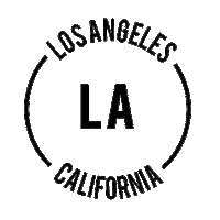 Los Angeles La Sticker by Rob Jelinski Studios, llc.