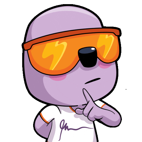 Hush Hush Shut Up Sticker by VeeFriends