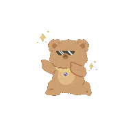 notgingerish bear cute bear bear cartoon gom Sticker