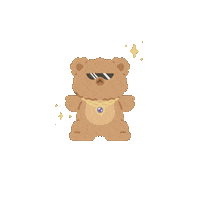 notgingerish bear cute bear bear cartoon gom Sticker