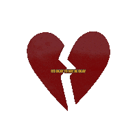 artbyislaa sad heartbreak its okay heart broken Sticker