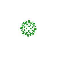 alimelloart stop coronavirus corona virus Sticker