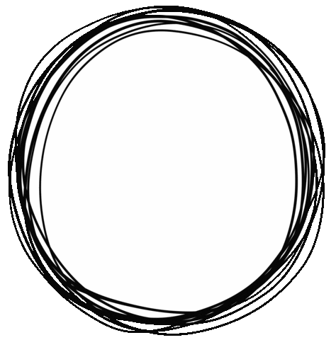 Black And White Circle Sticker