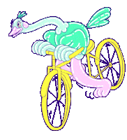 Bike Bicycle Sticker by YK Animation Studio