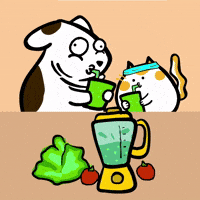 Blender Juicing GIF by Poku Meow Meow Meow