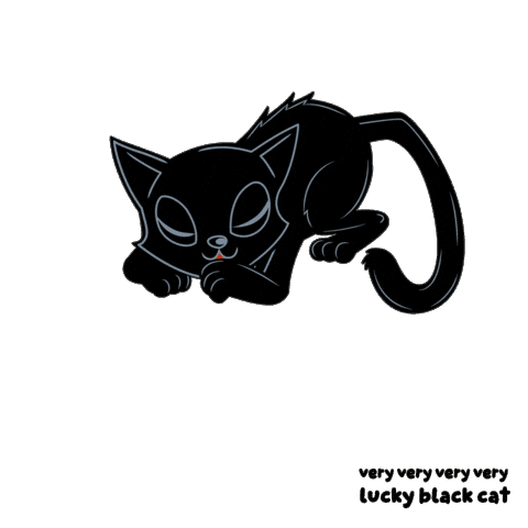 Black Cat Sticker by VeeFriends
