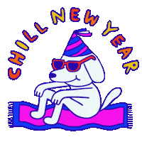 celebrate new year Sticker by Percolate Galactic