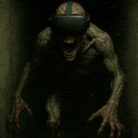 Virtual Reality Monster GIF by Preneura