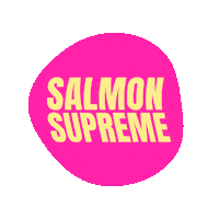 Pink Salmon Sticker by Yeahbowl