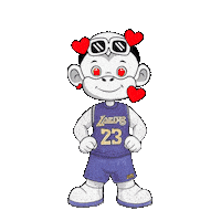 La Lakers Sticker by Zhot Shop