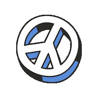 Peace Out Pride Sticker by Maeve Chocolate