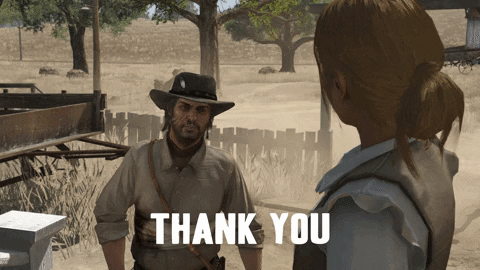 Red Dead Redemption Thank You GIF by Rockstar Games