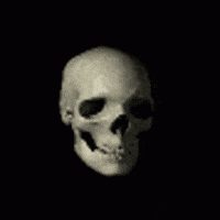 Skull Rotating GIF