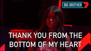 Big Brother Thank You GIF by Big Brother Australia