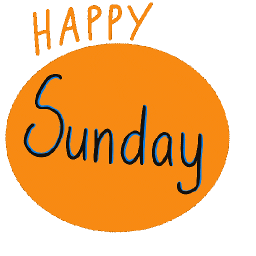 Happy Sunday Art Sticker