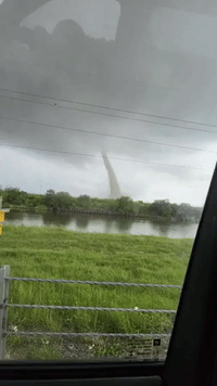 Waterspout Reported Over Sabine Lake in Port Arthur, Texas