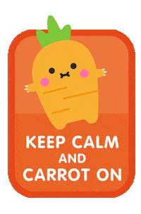 Keep Calm Good Vibes Sticker by Noodoll