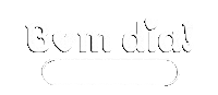 Bom Dia White Sticker