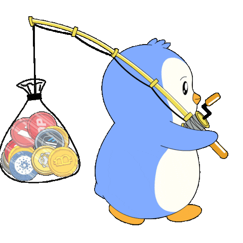 Happy Crypto Sticker by Pudgy Penguins