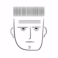 animation wink GIF by David Koblesky