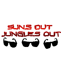 Junglerushfreestylemotocross summer sunglasses heat fmx Sticker