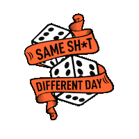 Dice Sticker by Space Coffee Roastery