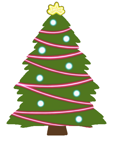 Christmas Tree Art Sticker
