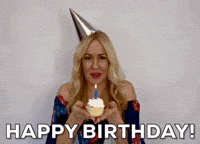 Happy Birthday Wife GIF by Vikki Downey
