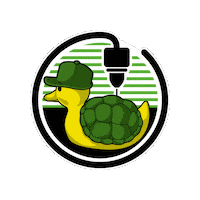 Water Duck Sticker by OnlyPrints