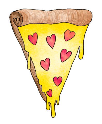 Food Hearts Sticker