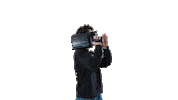 Camera Man Reaction Sticker by Dirty Paws Media