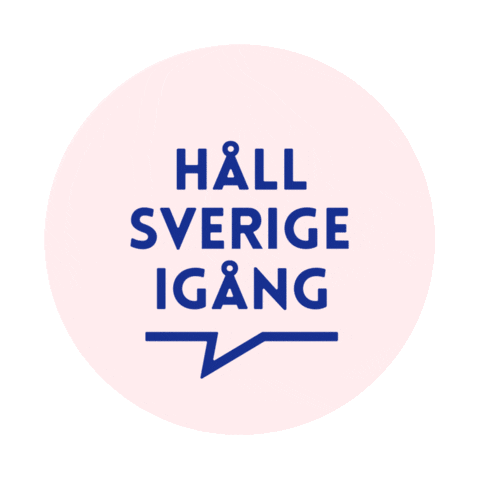 Hållsverigeigång Sticker by Hello Studio