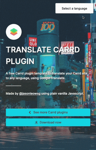 pluginsforcarrd giphyupload translation translate carrd GIF