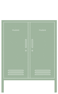 Sage Locker Sticker by mustard made