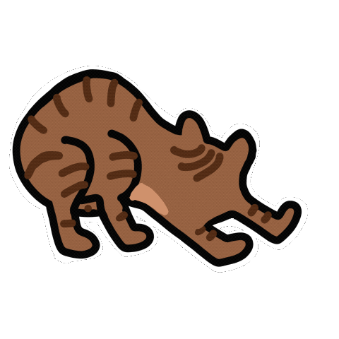 CatLadyCreates tabby bowser tabby cat catladycreates Sticker
