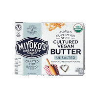 miyokoscreamery butter plant based vegan butter miyokos Sticker