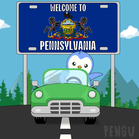 Travel Driving GIF by Pudgy Penguins