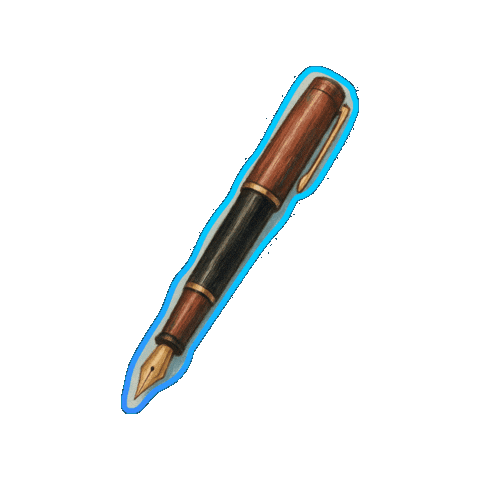 TashaZima giphygifmaker pen writer zimawrites Sticker