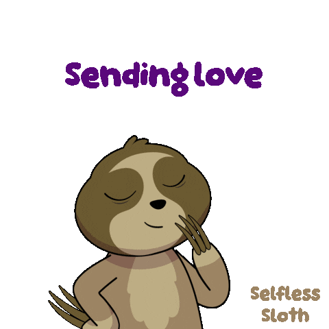 Sloth Love U Sticker by VeeFriends