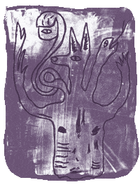 gizemoktay illustration feminism cyborg animated illustration GIF