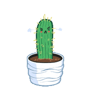 Angry Plant Sticker