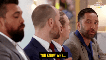 You Know React GIF by Celebrity Apprentice Australia