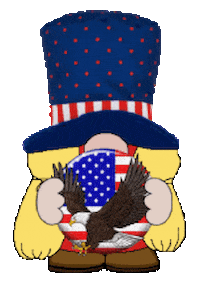 Fourth Of July Gnome Sticker
