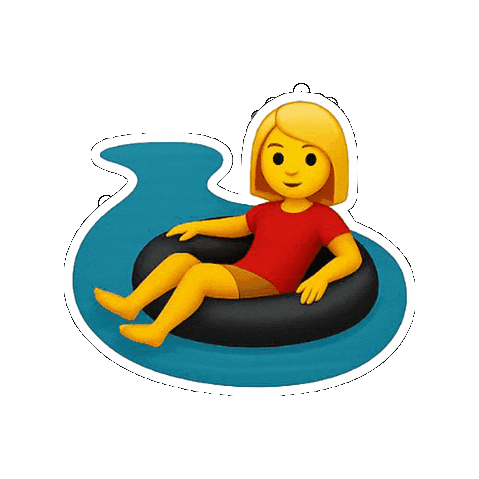 Floating Hill Country Sticker