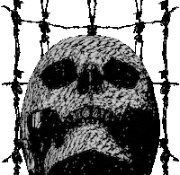 Black And White Halloween Sticker by badblueprints