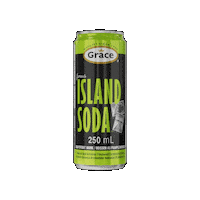 Island Soda Sticker by Grace Foods Canada