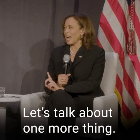 Let's talk about one more thing.