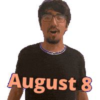 August 8 Sticker