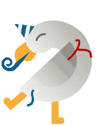 Sea Gull Party Sticker