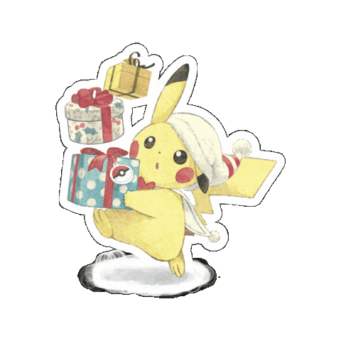 Santa Hat Oops Sticker by Pokémon